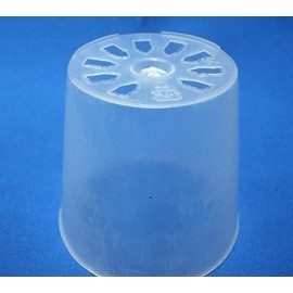 Translucent Plastic Pot, 3.0 inches (7.5 cm), 10 Pieces