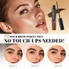 Eyebrow Gel Easy Peel Off Brow Gel Transfer-Proof Dark Brown