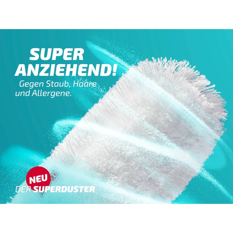 Leifheit Superduster Duster, Washable Microfibre Dust Textile for Quick Dust
