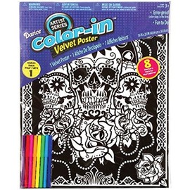 DARICE 106-5935 Day of The Dead Velvet Poster, 16 by 20-Inch