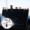 Tucnoeu 8pcs Cute Cat Fingurine, Mini Cat Figurines, Computer Monitor