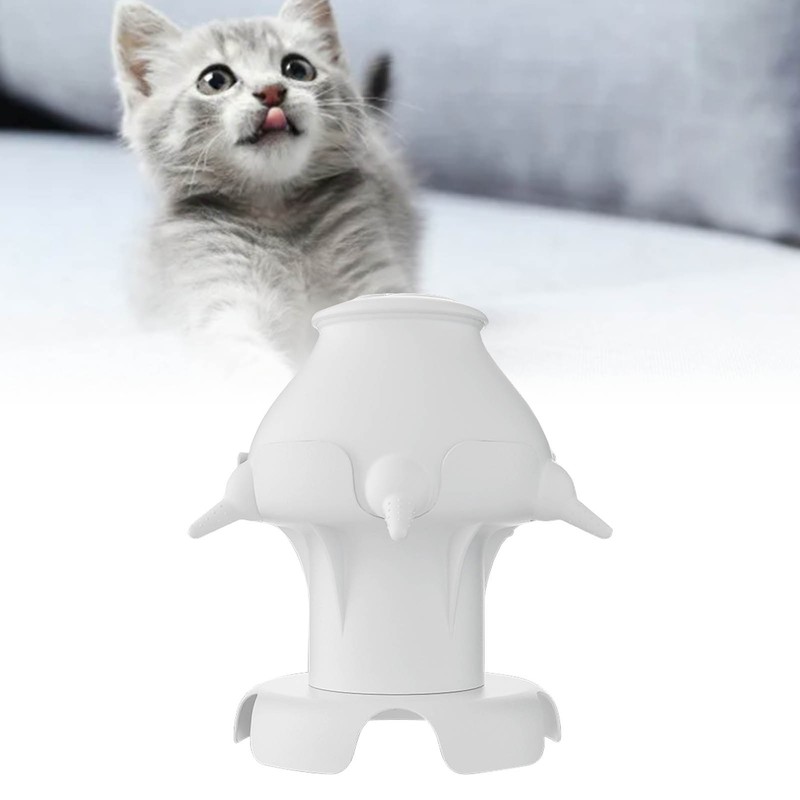 Pet Milk Feeder 4 Soft Silicone Nipples Raised Base Puppy