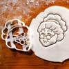 BAKERLOGY Mrs Claus Cookie Cutter - Detailed Biscuit Cutter Design