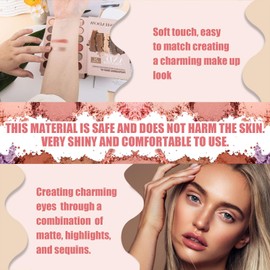 RoseFlower Make Up Set, Makeup Book Palette with 24 Colors Eyeshadow Palette Blush Highlighter Contour, All in one Makeup Palettes Travel Makeup, Makeup Gift for Women/Girl/Teen