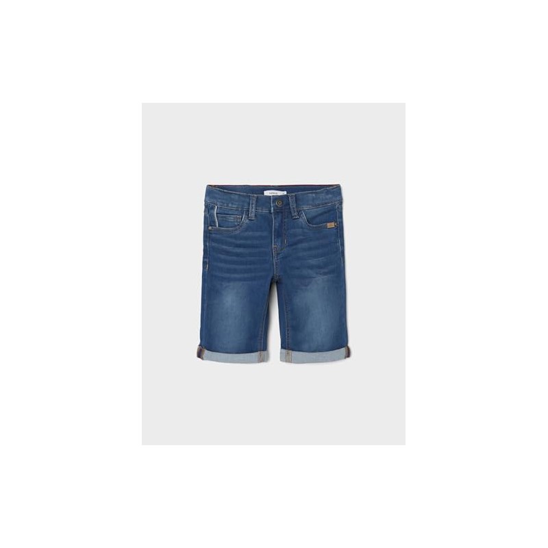 NAME IT Men's Shorts, Medium blue (medium blue denim)