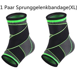 Fußbandage bei Bandschäden, 2 Stück Sprunggelenkbandage, Knöchelschutz, Professionelle Knöchelbandage für Damen/Männer Kompressionssocken Fußbandage für Plantarfasziitis, Arthritis,Gelenkschmerzen, XL