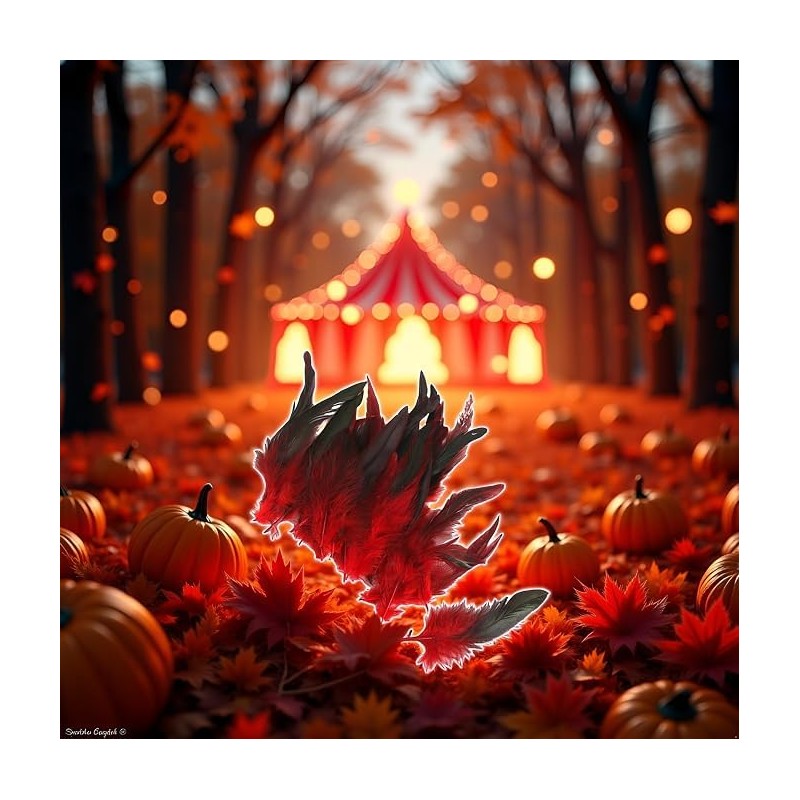 50 Red Feather Nature Feather Carnival Halloween Costume, Handicrafts, Painting