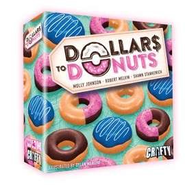 Dollars to Donuts – Board Game by Gamerati LLC 1-4 Players – Board Games for Family – 30-60 Minutes of Gameplay – Games for Family Game Night – Kids and Adults Ages 8+ - English Version