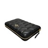 Coach CZ339 IMBLK Women's Folding Wallet Quilted Medium ID Zip