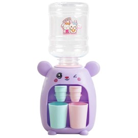 Alipis Kids Toys Mini Water Dispenser, Miniature Animal Water Cooler Toy Cute Bunny Water Fountain Tiny Tabletop Water Machine Toy Accessories Gifts for Kids Toddler (Purple) Toddler Toys