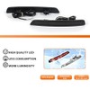 ADIIL 2PCS Smoked Lens Red LED Rear Bumper Bar Reflector