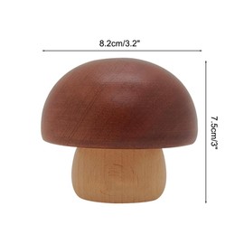 MiOYOOW Wood Music Box, Mushroom Clockwork Musical Box Mechanism Rotating Music Box for Birthday Christmas (Melody: You Are My Sunshine)