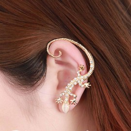 Aneneiceera Punk Stud Earrings Silver Exaggerated Earrings Vintage Stud Earrings Gothic Clip On Earrings Jewellery for Women and Girls Gifts (Silver Spider), Zinc
