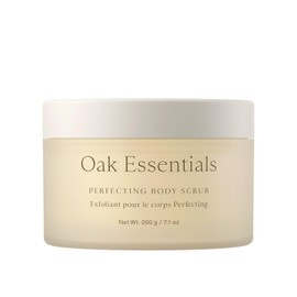 Oak Essentials Perfecting Body Scrub | Gentle Sugar Body Exfoliator for Visibly Smoother, Softer Skin, 7.1 Oz