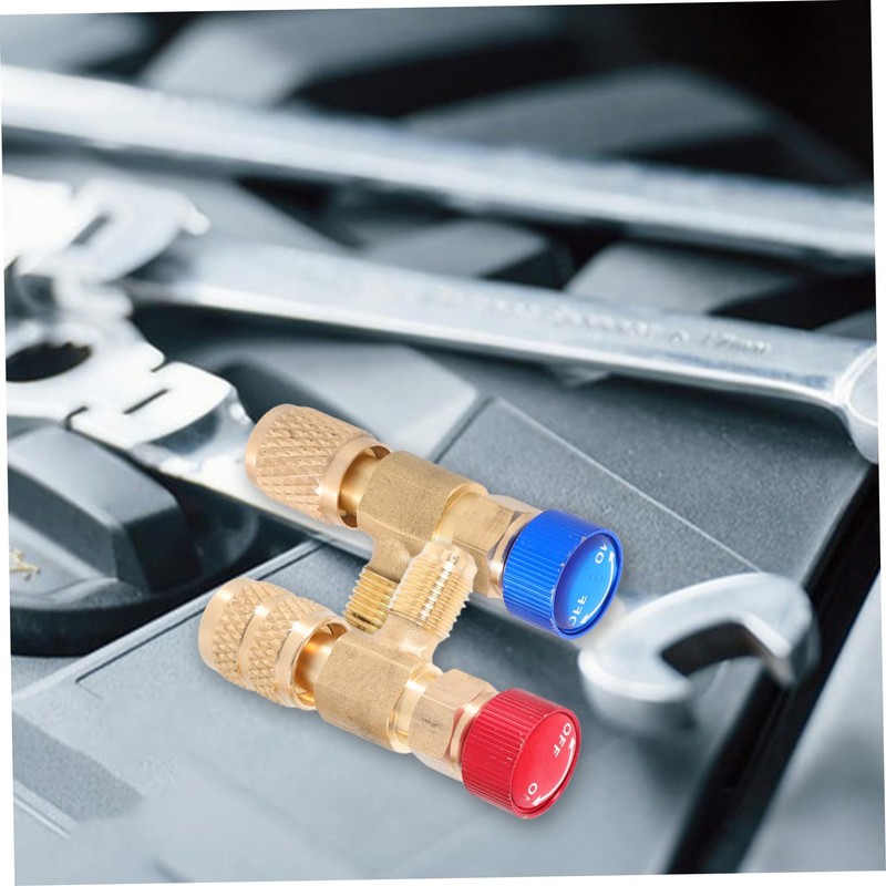 CHILDWEET Air Conditioning Safety Valve Charging Valve Tank Adapters