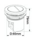 Housler® White Pneumatic Toilet Cistern Tank Dual Push Button