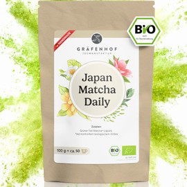 Matcha Powder Organic from Premium Green Tea, 100 g, Japan Matcha Tea Daily Grade Ideal for Drinking, Green Tea for Latte, Smoothies Drink, Finest Japanese Green Tea Powder, from Tsuki