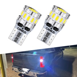ijuicy 2 PCS Car 194 LED Bulbs for License Plate Light, W5W T10 18-SMD 3014 Chipsets 168 LED Bulb, Error Free Plug-and-play Car Light for Interior Car Lights Reverse Light Bulb Dome Light (White)