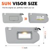 Gray Driver Left + Passenger Right Side Sun Visor Replacement
