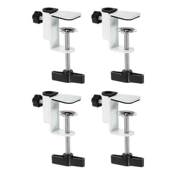 PATIKIL 0.47" Hole Dia. Desk Clamp, 4 Pcs Universal C-Clamp