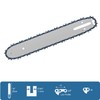 Pack of 4 Saw Chains + Blade 25 cm 3/8