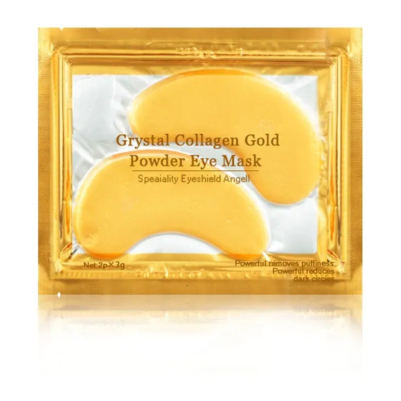 50 Pares De Parches Para Ojos Crystal Gold Que Eliminan