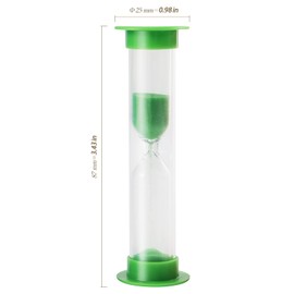 HEIHAK 30 PCS 1 Minute Sand Timer, Plastic Colorful Sandglass Timer, Visual Sand Clock Countdown Sand Timer for Classroom Office Kitchen Decoration Party Favors
