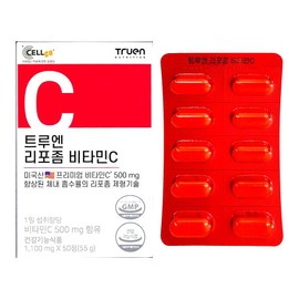 Trueen Liposomal Vitamin C 1100mg x 50 tablets 1 / 트루엔 리포좀 비타민C 1100mg x 50정 1개