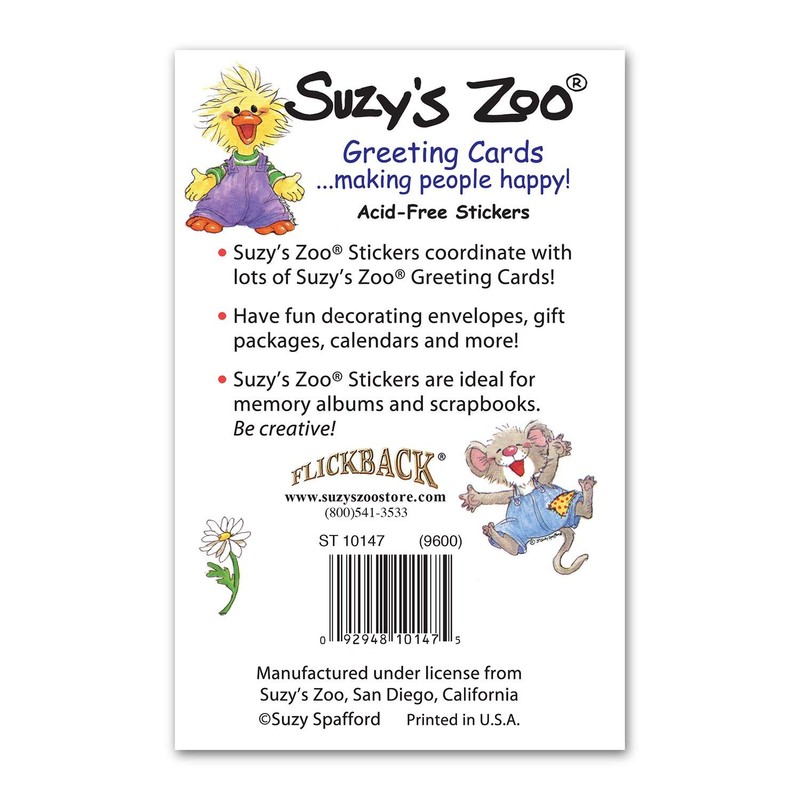 Suzy's Zoo Hide & Seek! Multi Stickers (4-Pack) 10147