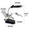 AIMALL LED Magnifier Soldering Iron Stand, Third Hand Helping Station