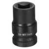 sourcing map 4 Point Square Socket 1/2" Drive 11mm Metric
