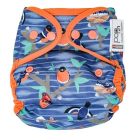Close Twilight Garden Collection Reusable Nappy Cover with Snap Fastening - Birth to Potty