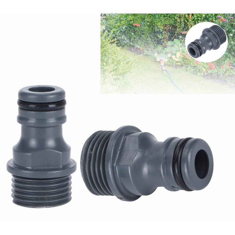 Tap Nipple Connector, 2 Pieces G1/2 Male Thread Quick Connection