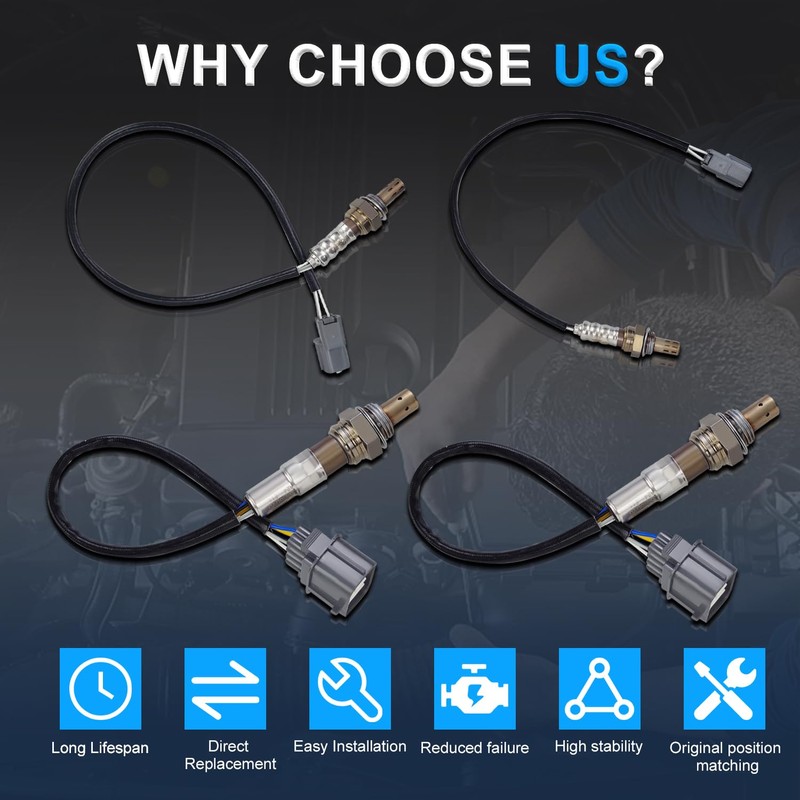 4Pcs 234-5010 234-4355 234-4368 O2 Oxygen Sensor Upstream Downstream Compatible