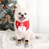 5 Pairs Christmas Dog Socks Cotton Scratch Resistant Prevent Slipping