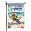 It's 5 o'clock Somewhere Parrot Beach Garden Flag, 12 x