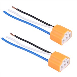 Headlight Socket,Ceramic Head Light Plug Female,Ceramic LED Replacement Wiring Harness Conversion Kit Headlight Connector Plug Adapter Socket with Car Truck Boat Marine Headlight Fog Light