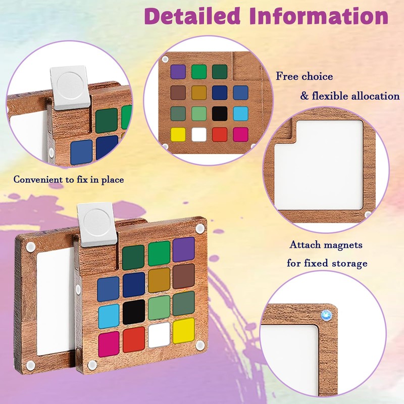 Mini Watercolor Travel Set, 12 Colors