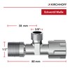 Kirchhoff Sink Trap, Including Angle Valve, ½ Inch Drain Fitting