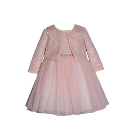 Bonnie Jean Baby Girl's Special Occasion Dress - for Baby, Toddler and Little Girls, Light Pink, 3-6 Months
