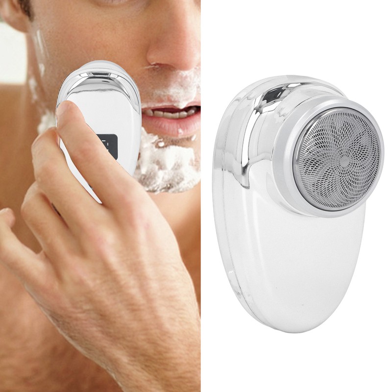 Cordless Mini Beard Trimmer Arc Shaped Foil USB Rehargeable Waterproof