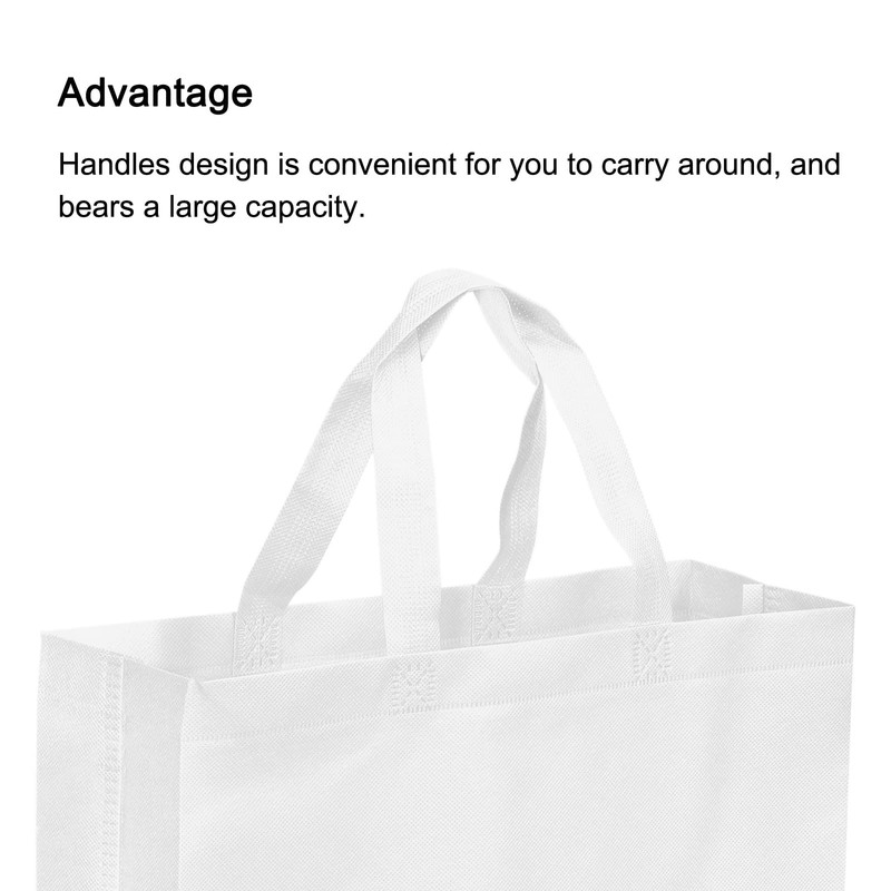 PATIKIL 30x40cm Reusable Gift Bags, 10 Pack Horizontal Style Non-Woven