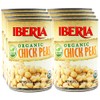 Iberia Organic Chickpeas 15.5 oz (Pack of 8)