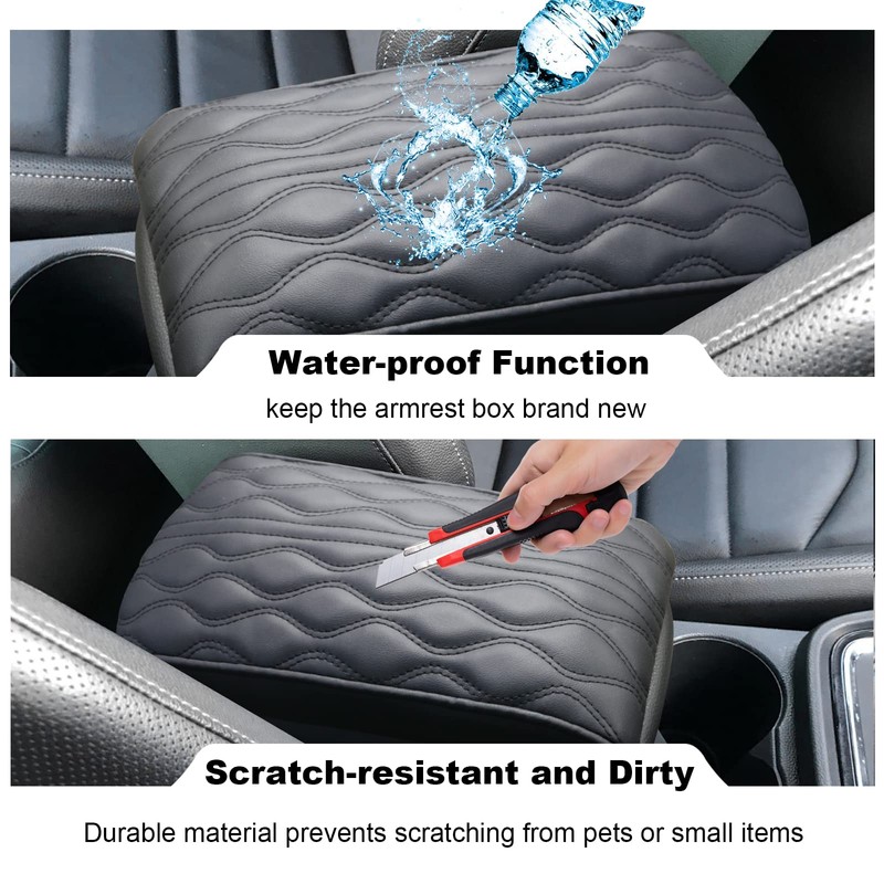 YEE PIN (Thickened) Armrest Cover Compatible with Seat Ateca 2016-2022,