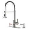 FORIOUS Touchless Kitchen Faucet with Soap Dispenser, Motion Sensor Activated