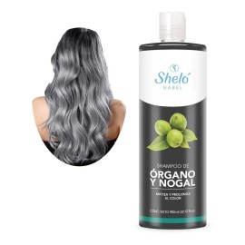 Shampoo Organo Nogal Sheló Matiza Reaviva Color Canas 950