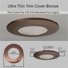 Jolux 4 Pack Bronze Matte Plastic Ring Trim for Decorated