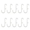 10Pcs Pegboard Hooks, Pegboard Storage Hook Storage Organizer Accessories White