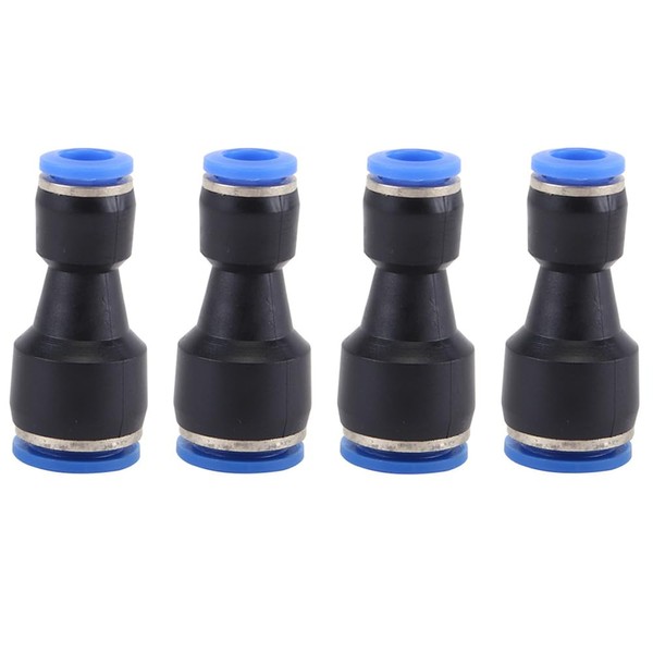 4PCS Pneumatic Push to Connect Fittings, 16mm to 12mm Straight