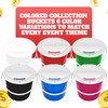 Plastic Street Charity Donation Can Coin Collection Bucket with 2